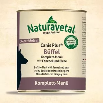 Naturavetal - Canis Plus - Büffel Komplett-Menü